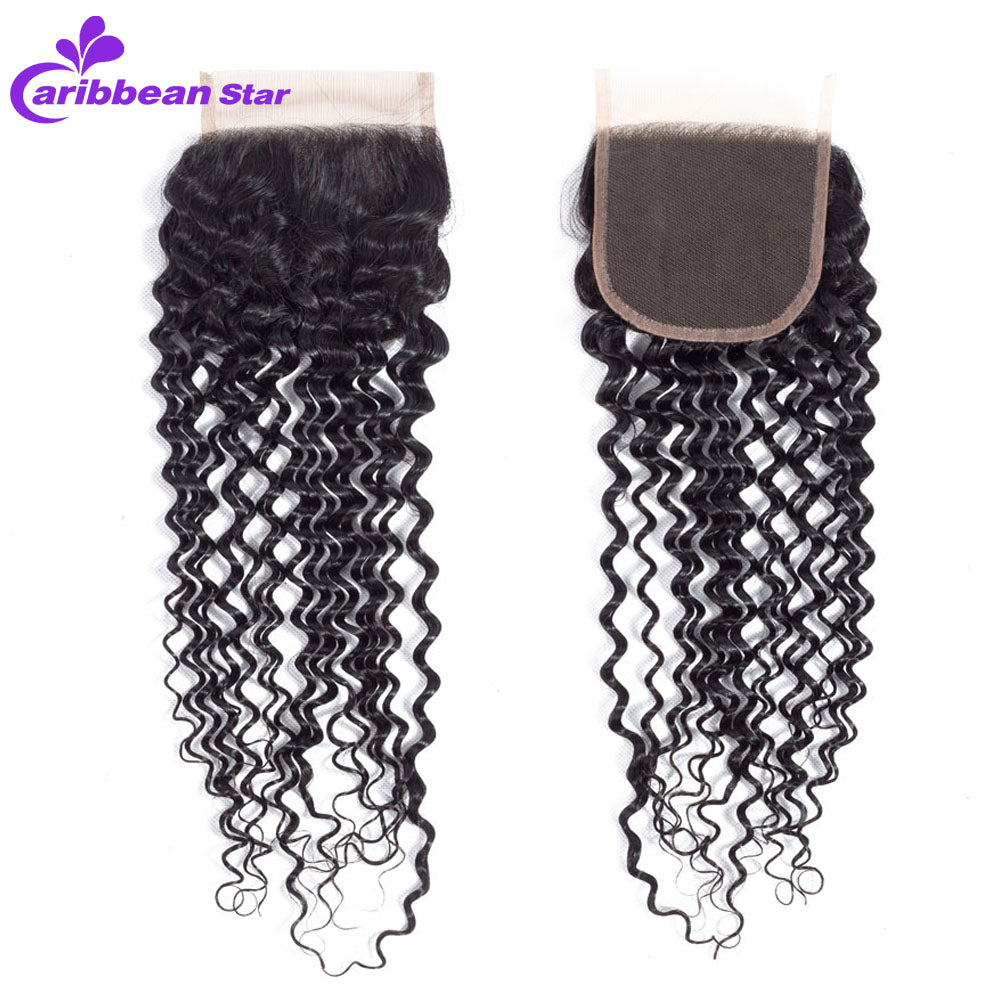 Brazilian Water Wave Wet And Wavy Hair Weave Bundles With Closure