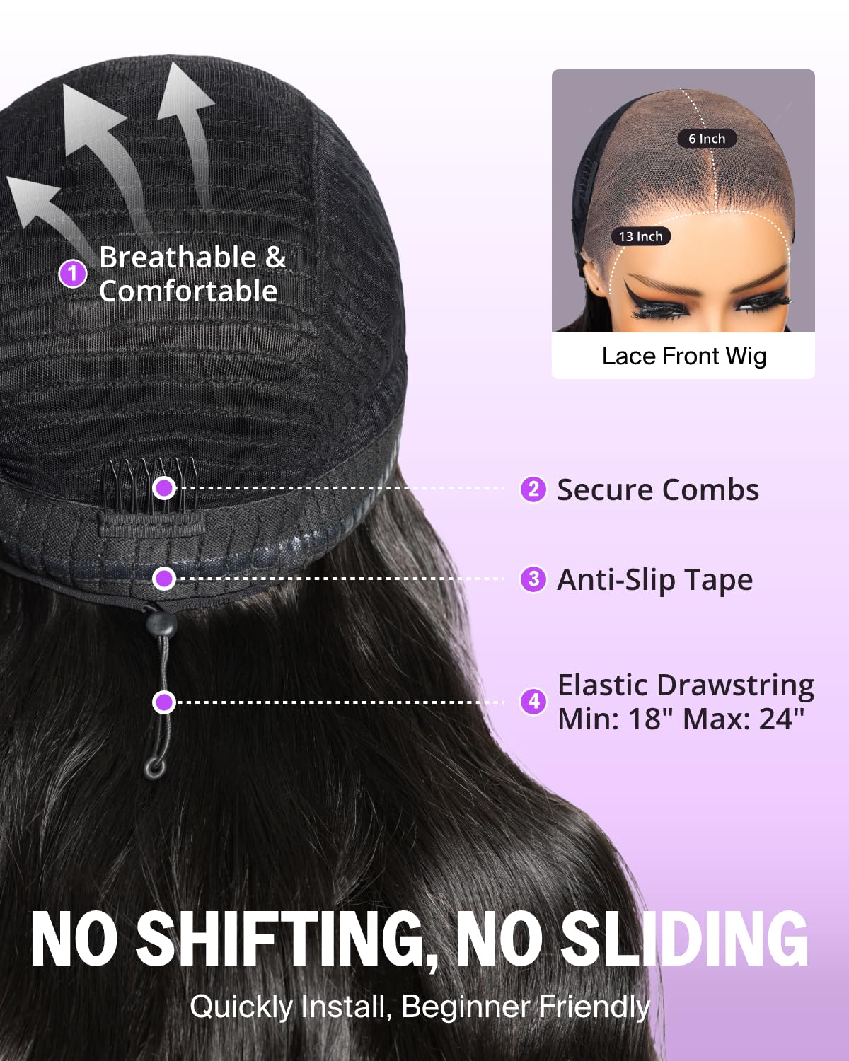 Caribbean Star HD Transparent Straight Lace Front Human Hair Wigs Preminum Hair 13x4 13x6 360 Lace Frontal Wig