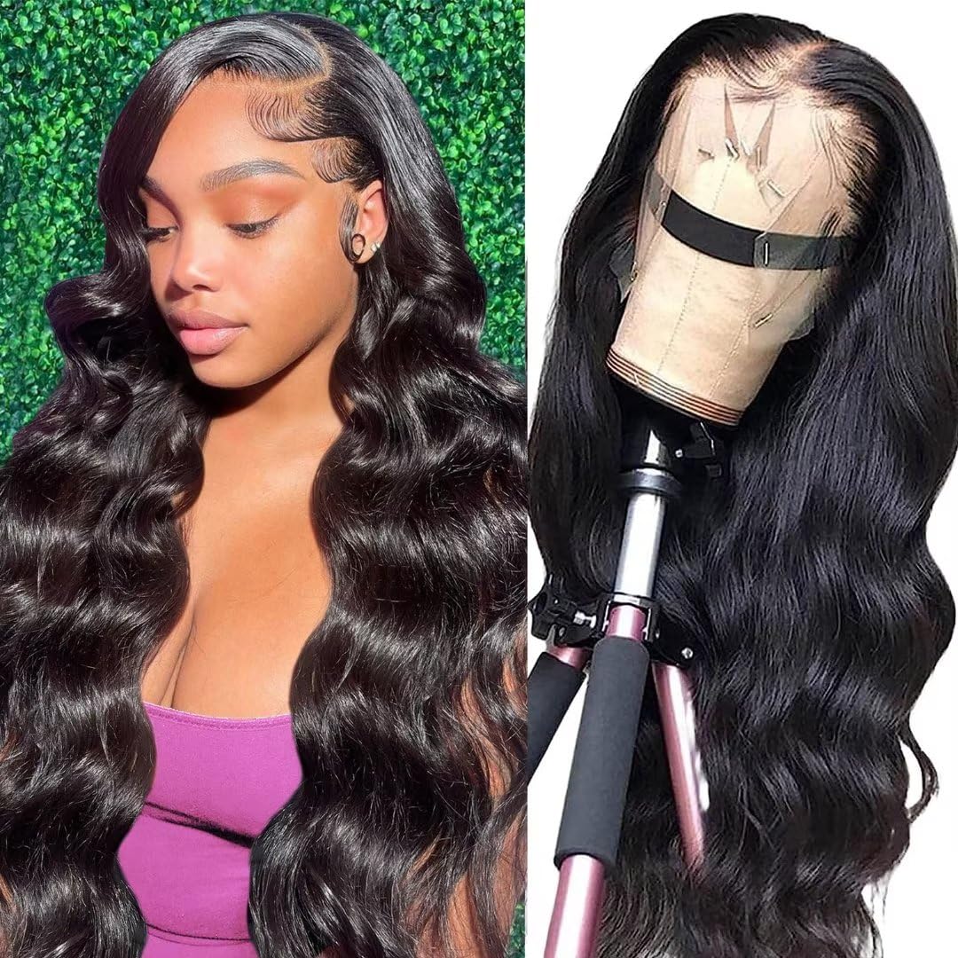 Caribbean Star HD Transparent Body Wave Lace Front Human Hair Wigs Preminum Hair 13x4 13x6 360 Frontal Wig Natural Color