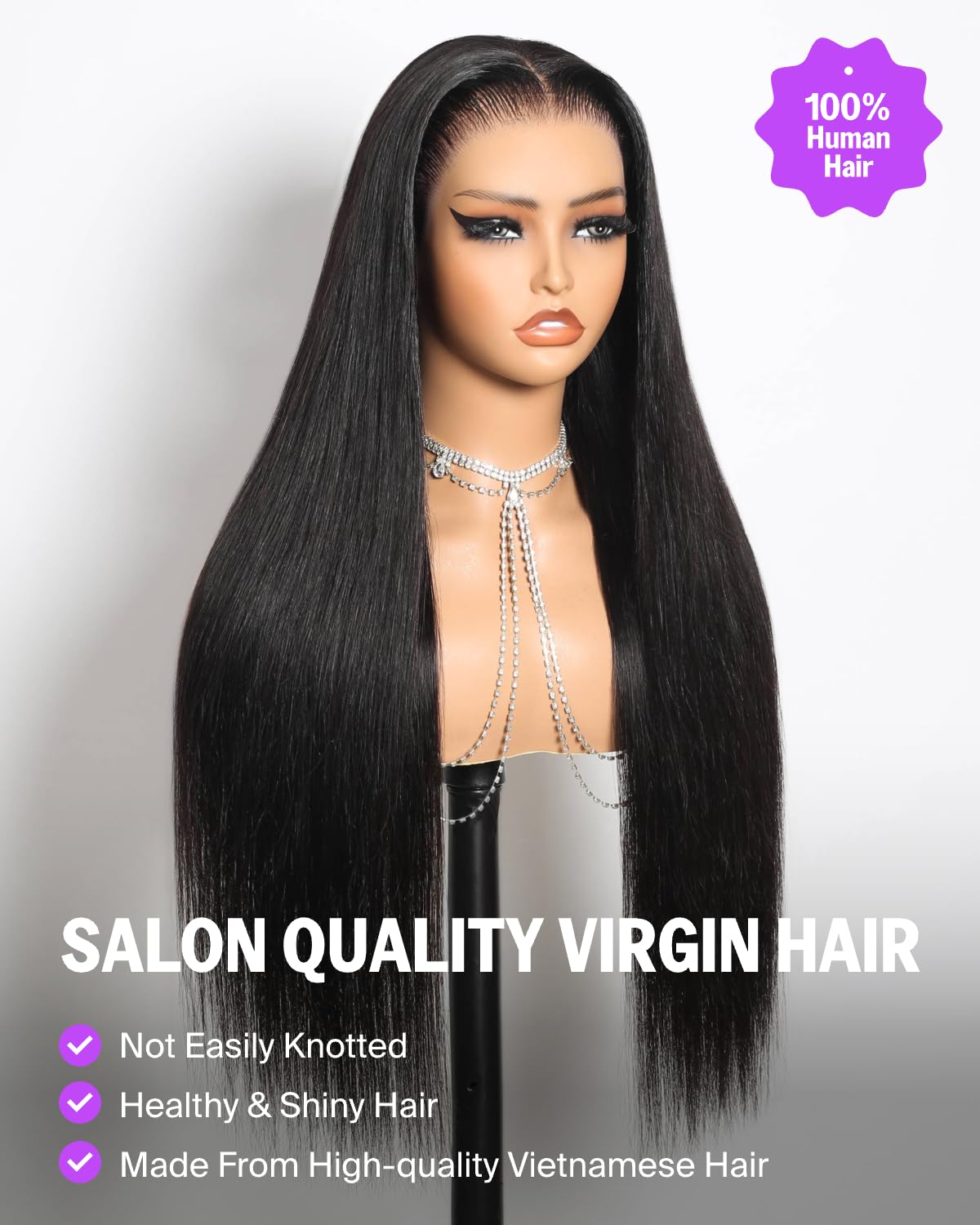 Caribbean Star HD Transparent Straight Lace Closure Wig 4x4 5x5 6x6 Closure Wigs Preminum Human Hair Wigs