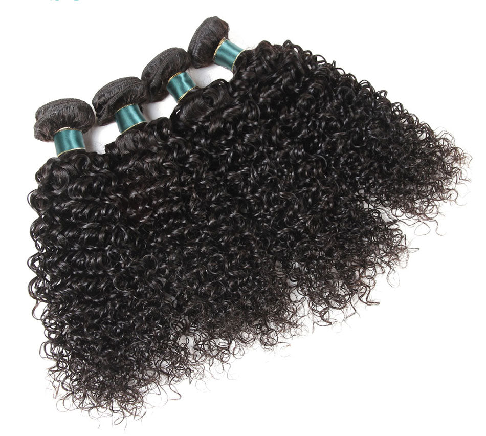 Brazilian Kinky Curly Hair Weave Bundles With Closure