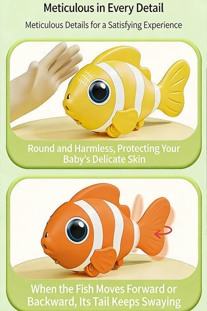 Colorful Electric Clownfish Baby Toys Three Pieces Min Sale