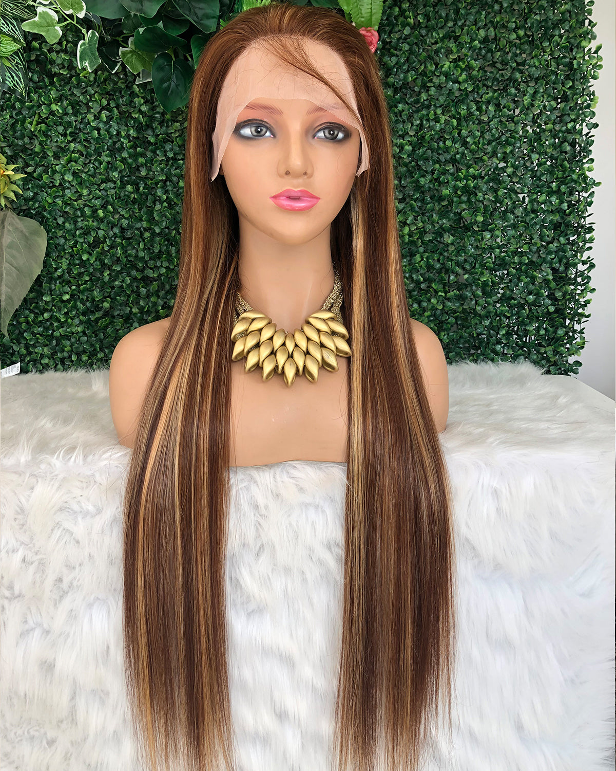 HD Transparent Silky Straight Lace Frontal Wig 4/27 Highlighted Preminum Hair 13x4 13x6 Frontal Wigs Human Hair