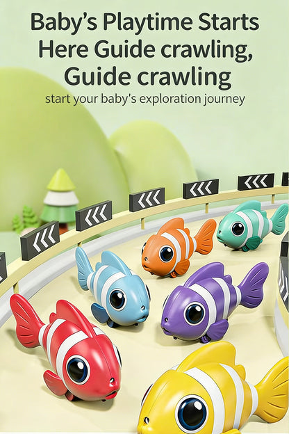 Colorful Electric Clownfish Baby Toys Three Pieces Min Sale