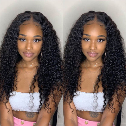 Caribbean Star HD Transparent Kinky Curly Lace Closure Wig 4x4 5x5 6x6 Closure Wig Preminum Human Hair Wigs