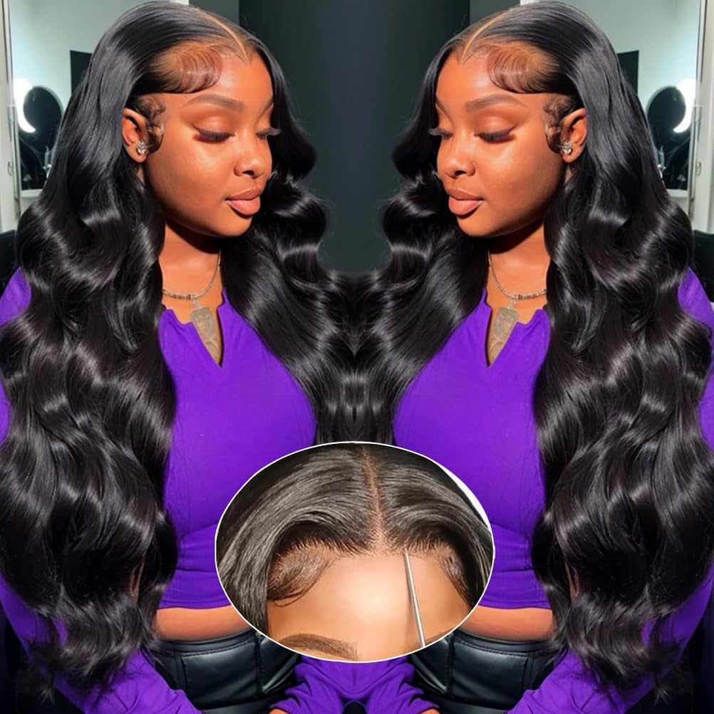 Caribbean Star HD Transparent Body Wave Lace Closure Wig 4x4 5x5 6x6 Closure Wig Preminum Human Hair Wigs