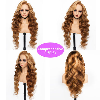 HD Transparent Body Wave Lace Frontal Wig 4/27 Highlighted Preminum Hair 13x4 13x6 360 Frontal Wigs Human Hair
