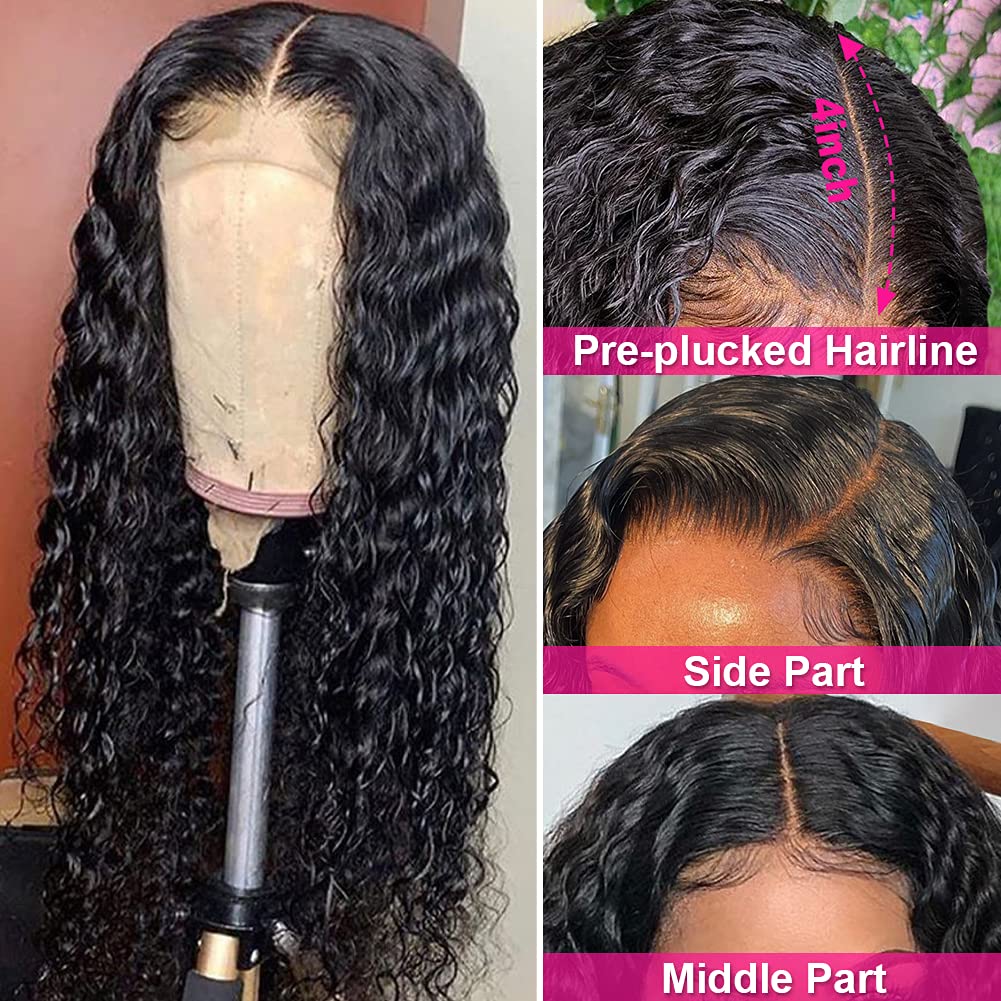 Caribbean Star HD Transparent Deep Wave Lace Closure Wig Preminum Hair 13x4 13x6 360 Frontal Wigs Human Hair