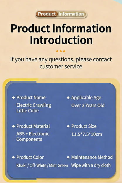 Electric Crawling Cute Baby Toys For Kids