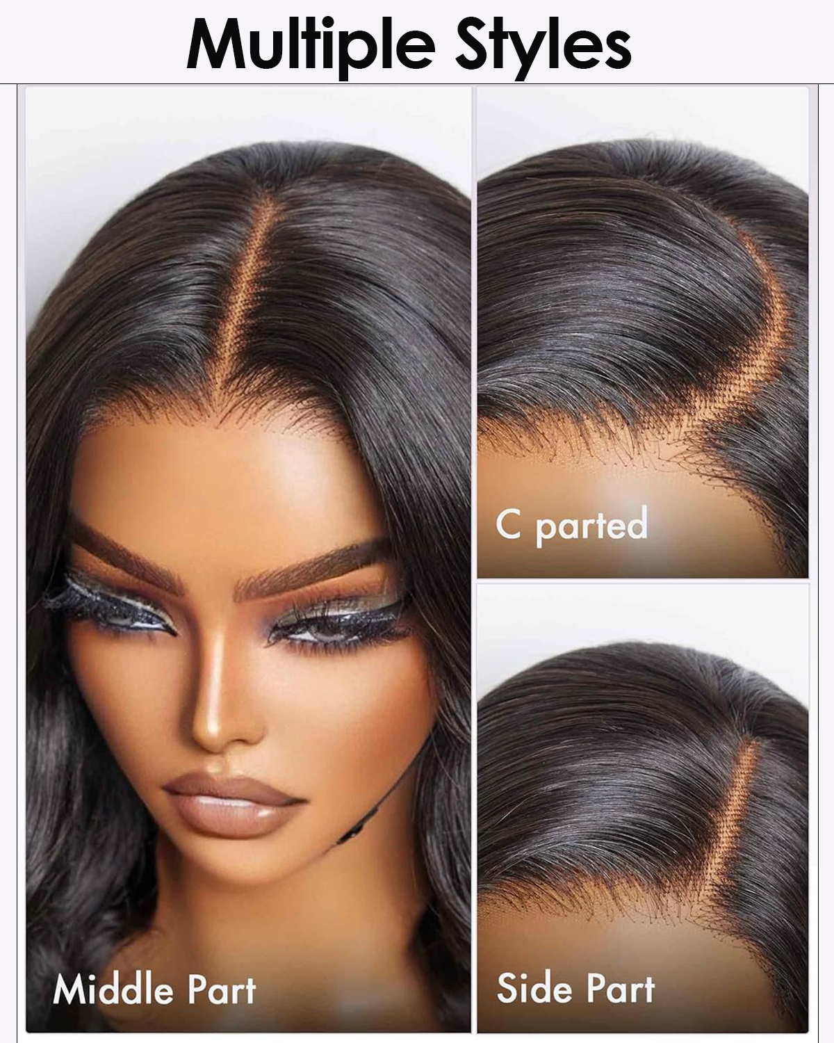 Caribbean Star HD Transparent Body Wave Lace Closure Wig 4x4 5x5 6x6 Closure Wig Preminum Human Hair Wigs