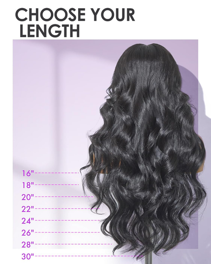 Caribbean Star HD Transparent Body Wave Lace Closure Wig 4x4 5x5 6x6 Closure Wig Preminum Human Hair Wigs