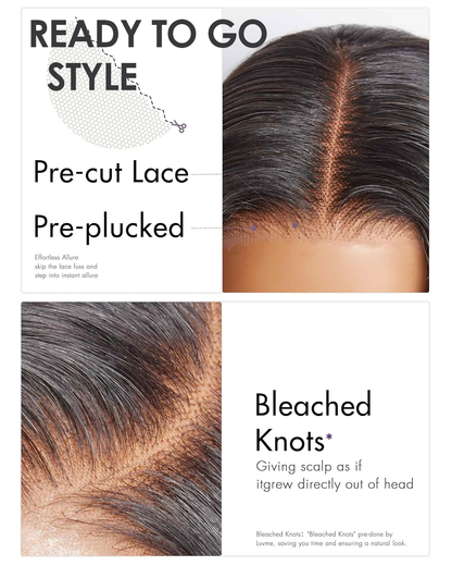 Caribbean Star HD Transparent Body Wave Lace Closure Wig 4x4 5x5 6x6 Closure Wig Preminum Human Hair Wigs