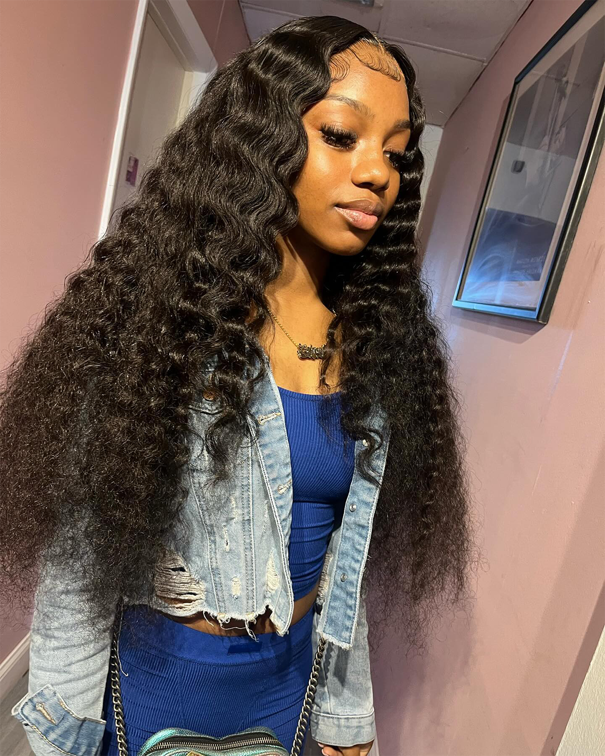 Caribbean Star HD Transparent Deep Wave Lace Closure Wig 4x4 5x5 6x6 Closure Wigs Preminum Human Hair Wigs